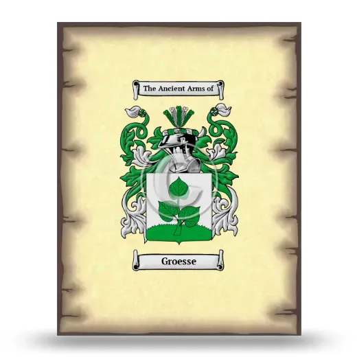 Groesse Coat of Arms Print