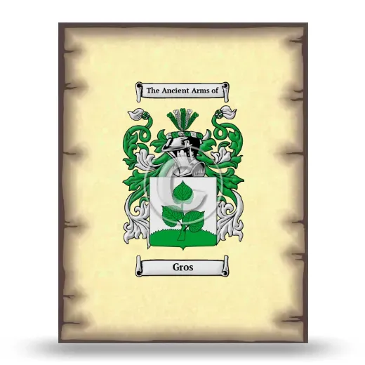 Gros Coat of Arms Print