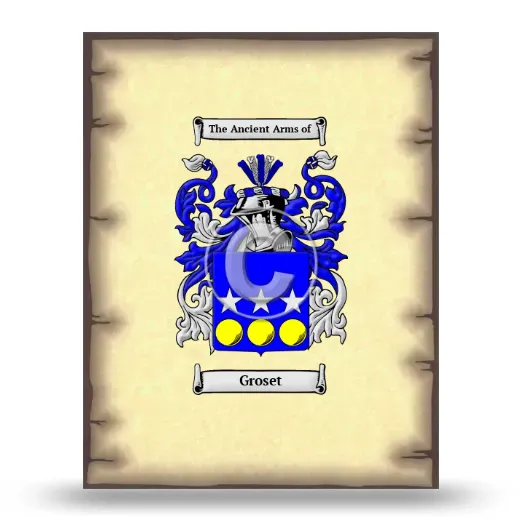 Groset Coat of Arms Print