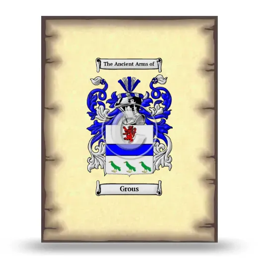 Grous Coat of Arms Print