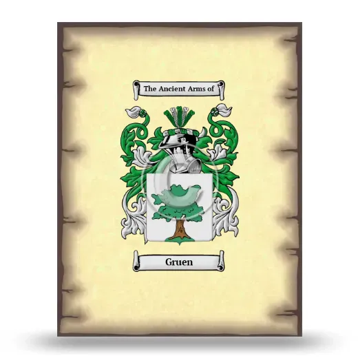 Gruen Coat of Arms Print