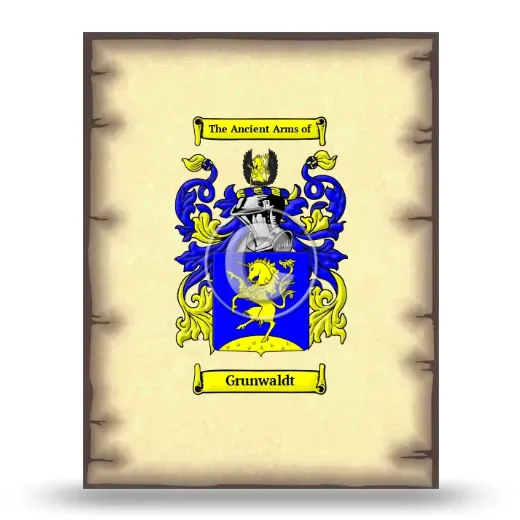 Grunwaldt Coat of Arms Print