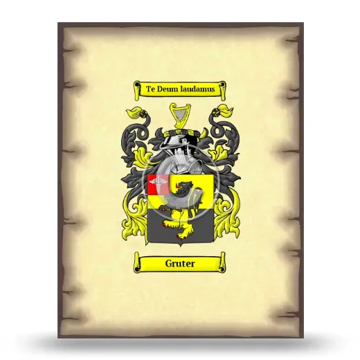Gruter Coat of Arms Print