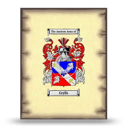 Grylls Coat of Arms Print