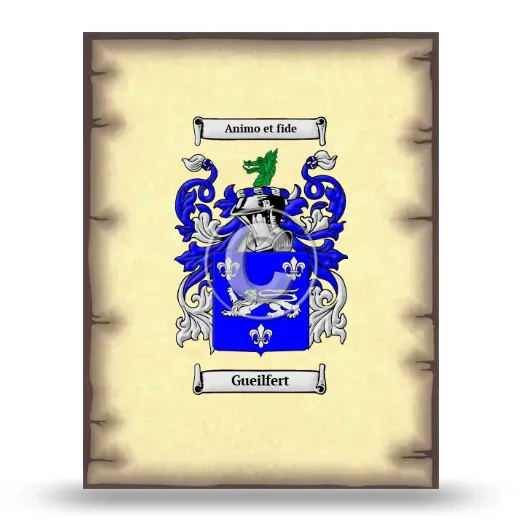 Gueilfert Coat of Arms Print