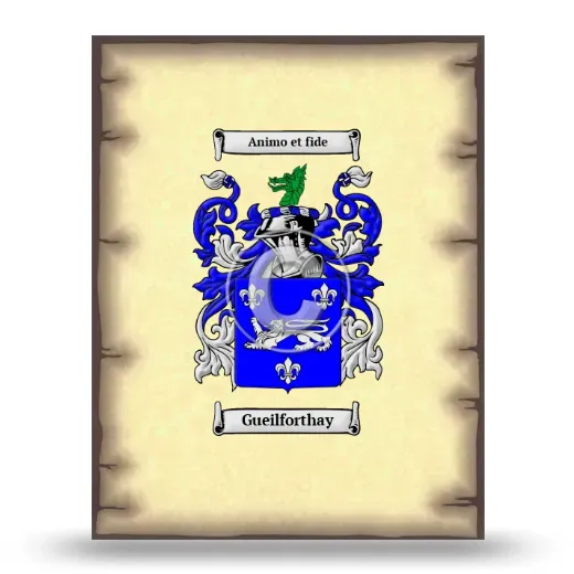 Gueilforthay Coat of Arms Print