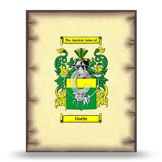 Guein Coat of Arms Print