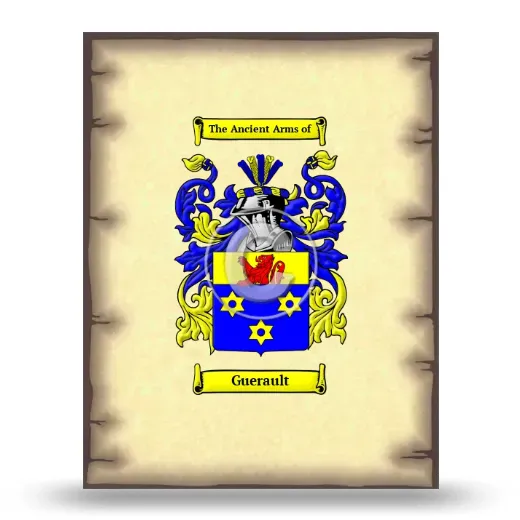 Guerault Coat of Arms Print