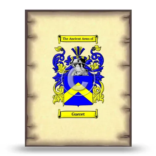 Gueret Coat of Arms Print