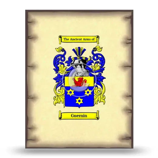 Guernin Coat of Arms Print
