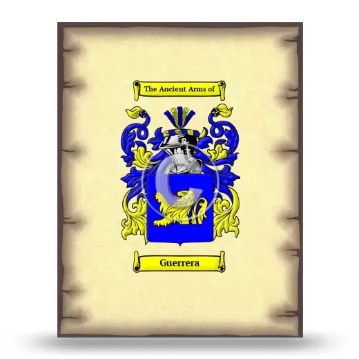 Guerrera Coat of Arms Print