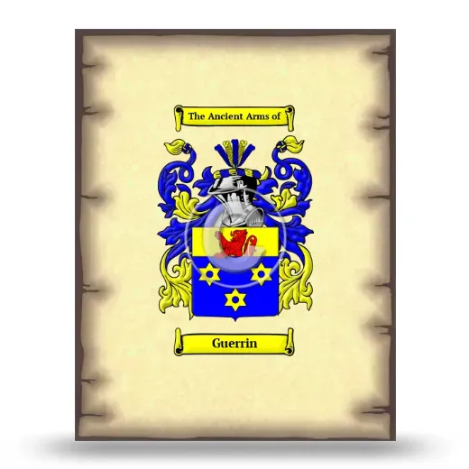 Guerrin Coat of Arms Print