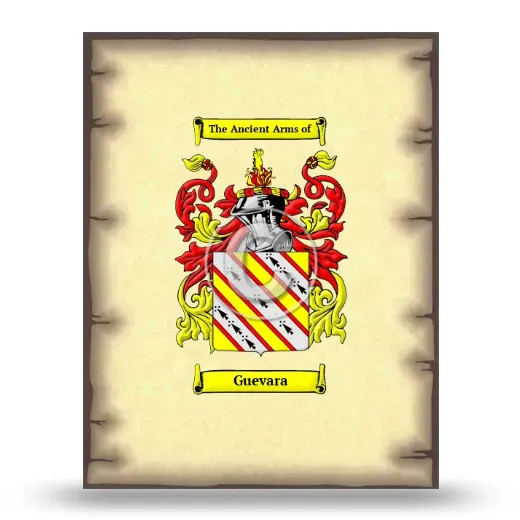 Guevara Coat of Arms Print