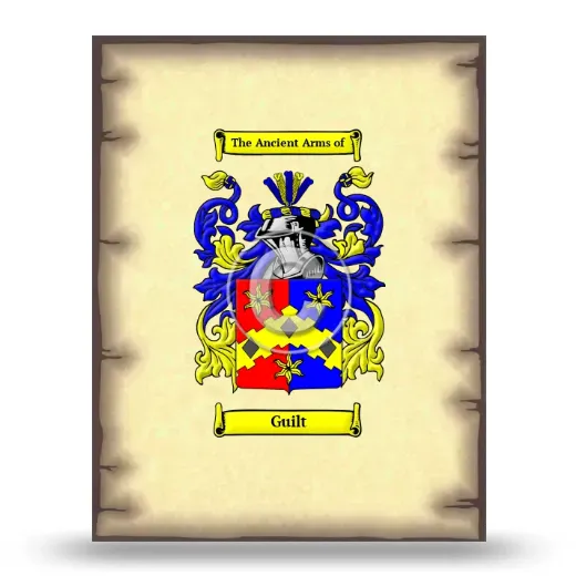 Guilt Coat of Arms Print