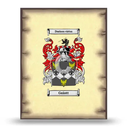 Guiott Coat of Arms Print