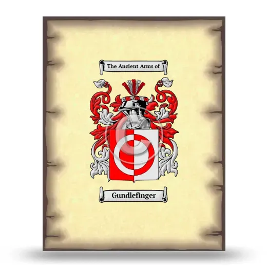 Gundlefinger Coat of Arms Print