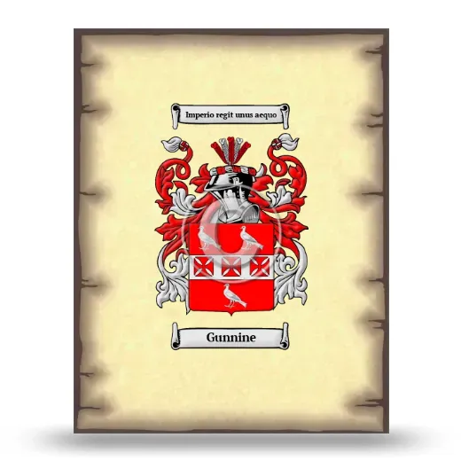 Gunnine Coat of Arms Print