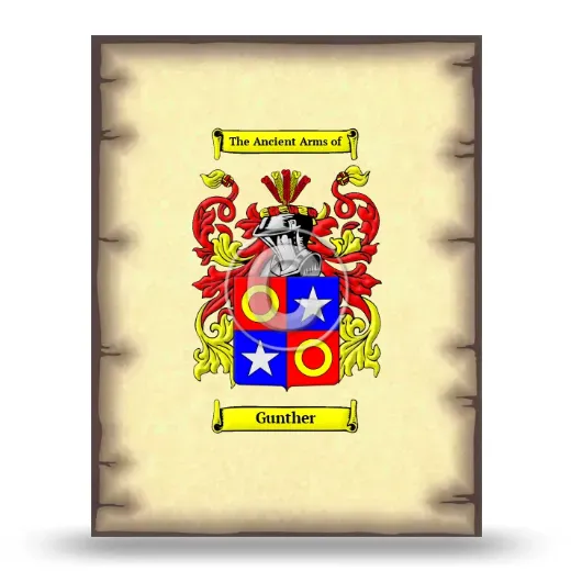 Gunther Coat of Arms Print