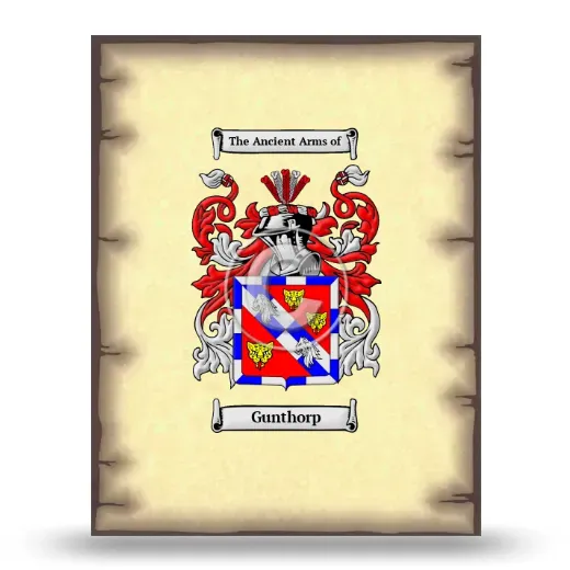 Gunthorp Coat of Arms Print