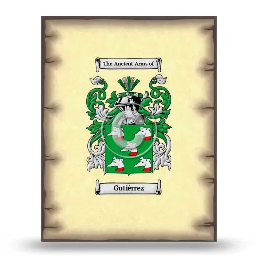 Gutiérrez Coat of Arms Print