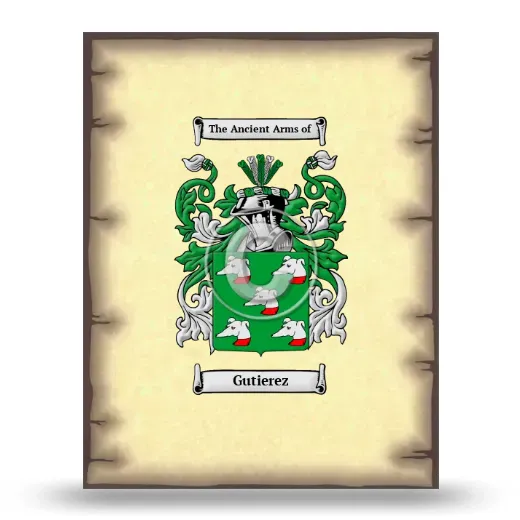 Gutierez Coat of Arms Print