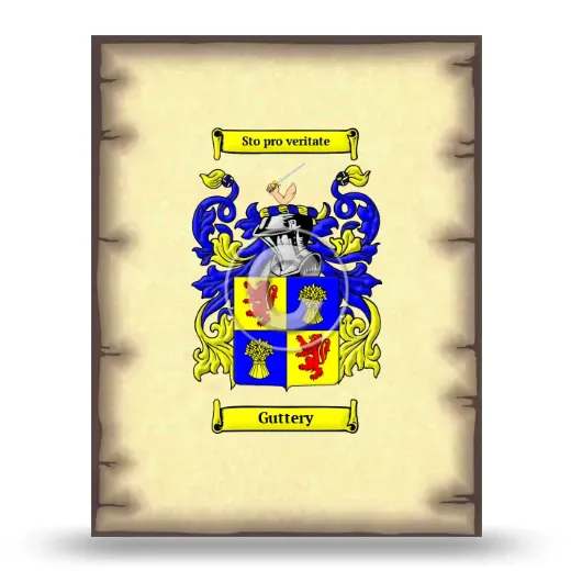 Guttery Coat of Arms Print