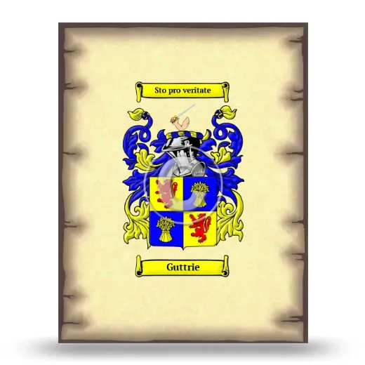Guttrie Coat of Arms Print