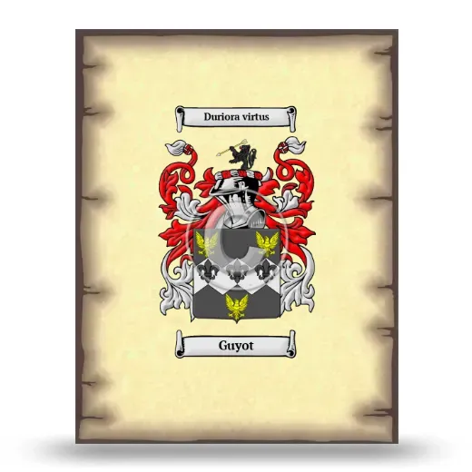 Guyot Coat of Arms Print