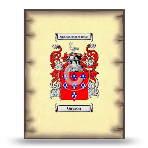 Guyson Coat of Arms Print