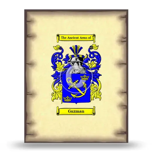 Guzman Coat of Arms Print
