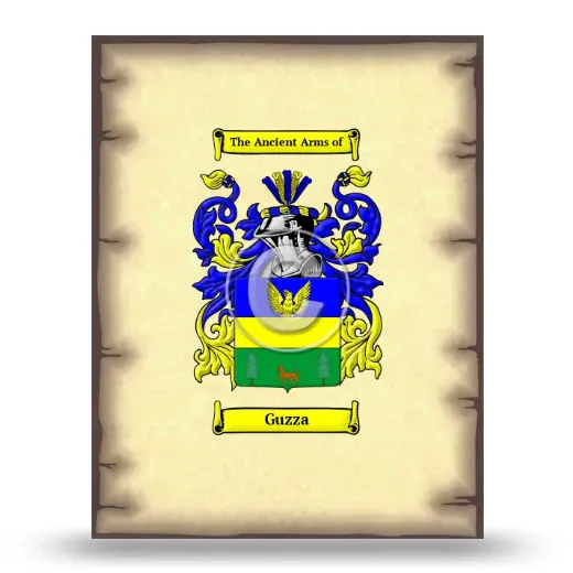 Guzza Coat of Arms Print