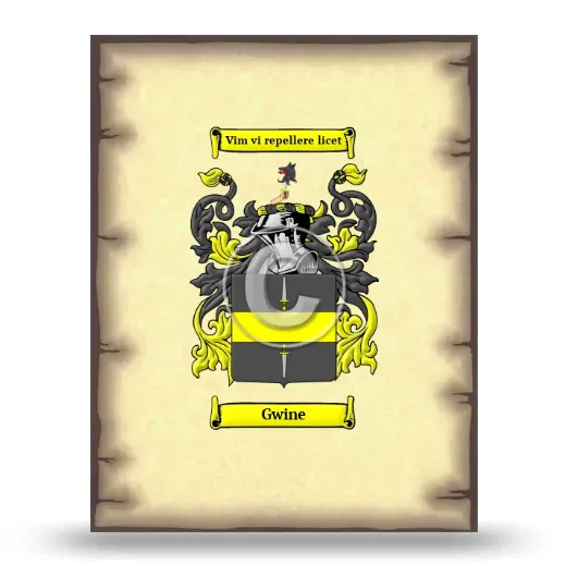 Gwine Coat of Arms Print
