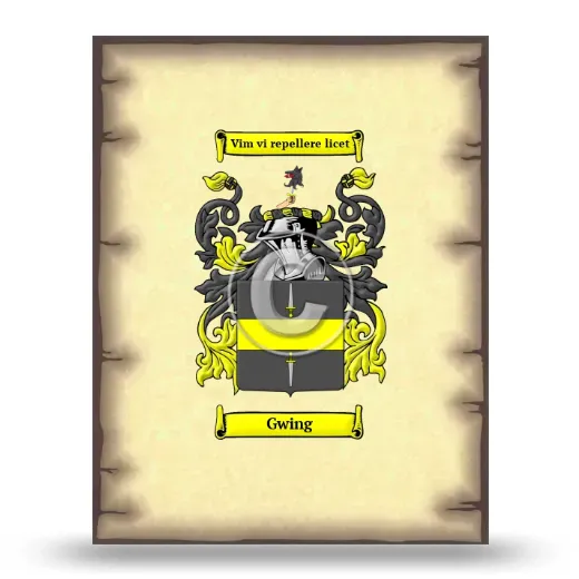 Gwing Coat of Arms Print