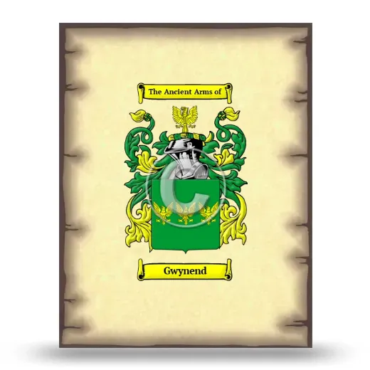 Gwynend Coat of Arms Print