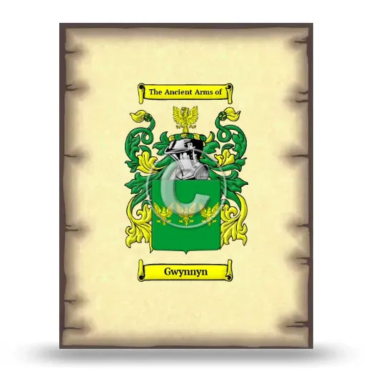 Gwynnyn Coat of Arms Print