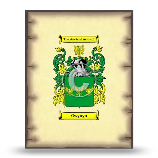 Gwynyn Coat of Arms Print