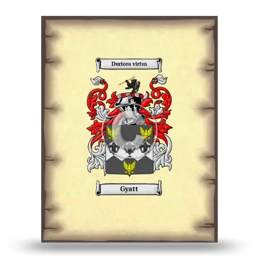 Gyatt Coat of Arms Print