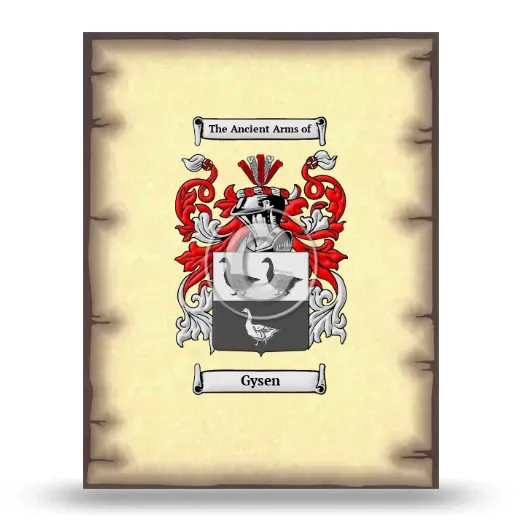 Gysen Coat of Arms Print
