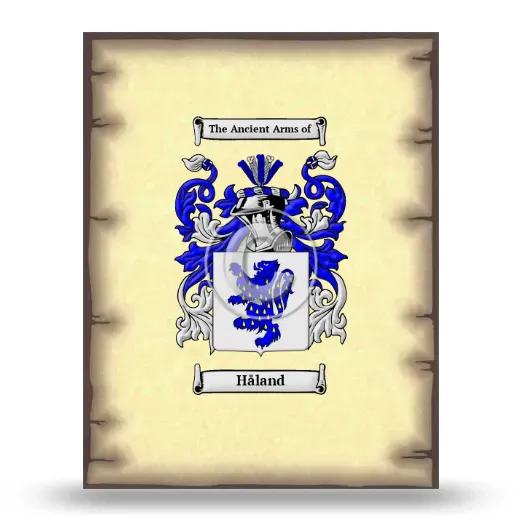 Håland Coat of Arms Print