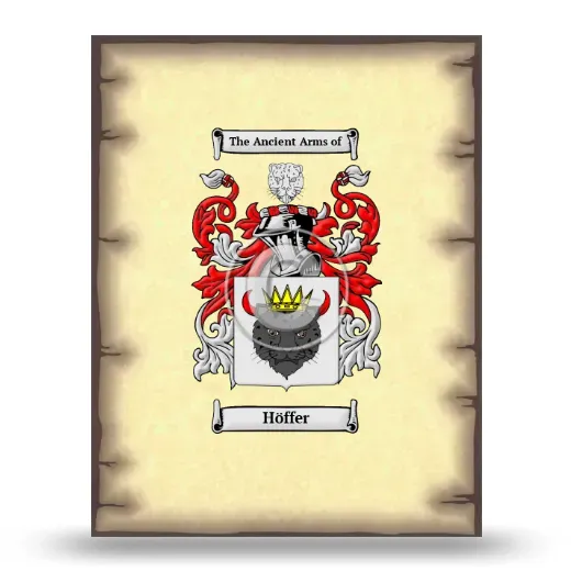 Höffer Coat of Arms Print