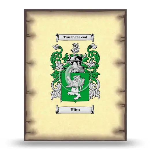 Hüm Coat of Arms Print