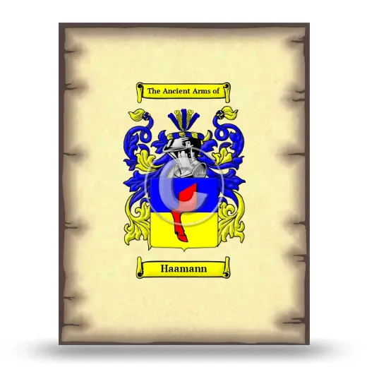 Haamann Coat of Arms Print