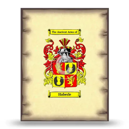 Haberle Coat of Arms Print