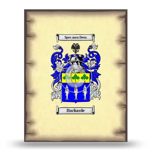Hackarde Coat of Arms Print