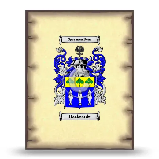 Hackearde Coat of Arms Print