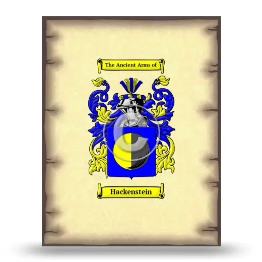 Hackenstein Coat of Arms Print
