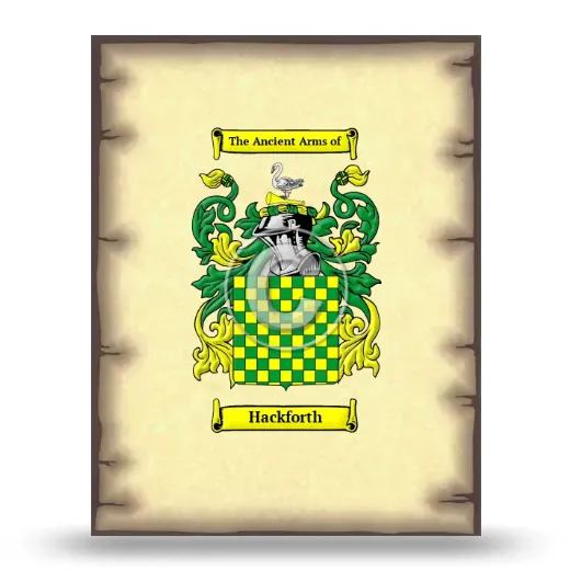 Hackforth Coat of Arms Print