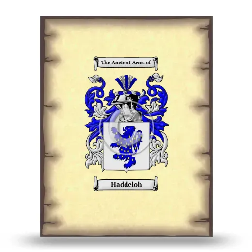 Haddeloh Coat of Arms Print