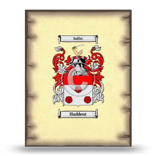 Haddent Coat of Arms Print