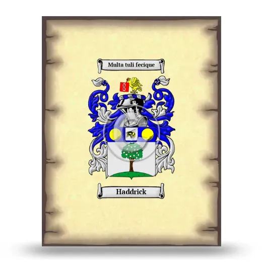 Haddrick Coat of Arms Print